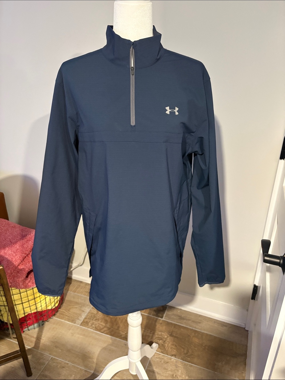 Under Armour Men's Dark Navy Quarter-Zip Training Pullover